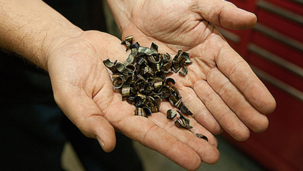 Big job big chips With the breakthrough Ingersoll insert AWC turns big valve bonnets using depths of cut of nearly 033 inch Freecutting tool geometry reduces cutting forces to make it possible