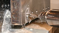 Preparing to rough a deep cavity on Redoe Mold Ltdrsquos extrarigid Toshiba boring mill equipped with advanced Ingersoll InnoFit extension and Ingersoll button cutter Despite cavity depths up to 18 inches the InnoFit extension provides enough rigidity to hold 0001in tolerances at 300400 IPM feed rates Redoe said the Ingersoll tooling package has literally doubled capacity of the new machine and enabled cavity rough milling to run unattended Preparing to rough a deep cavity on Redoe Mold Ltdrsquos extrarigid Toshiba boring mill equipped with advanced Ingersoll InnoFit extension and Ingersoll button cutter Despite cavity depths up to 18 inches the InnoFit extension provides enough rigidity to hold 0001in tolerances at 300400 IPM feed rates Redoe said the Ingersoll tooling package has literally doubled capacity of the new machine and enabled cavity rough milling to run unattended