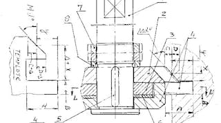 This sketch details the concept for setting up three cutters to perform precision machining of thin slot and surface under angles.