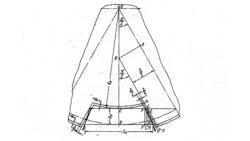 Sketch 1 is a general depiction of the disposition of the tooth of the hob and the splined shaft Sketch 1 is a general depiction of the disposition of the tooth of the hob and the splined shaft