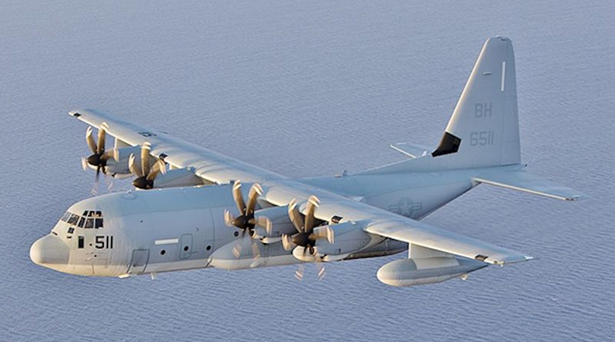 The KC-130 is Lockheed Martin-designed and built, extended-range tanker aircraft, a modified version of the C-130 Hercules transport aircraft.