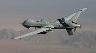 The MQ-9 Reaper (Predator B) is an unmanned aerial vehicle developed for the U.S. Air Force. and described as &ldquo;the first hunter-killer UAV designed for long-endurance, high-altitude surveillance.&rdquo;