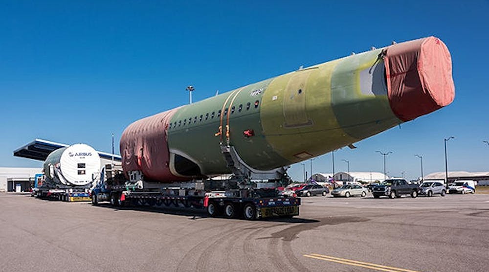The Mobile, Ala., assembly plant was designed to manufacture the A319, A320, and A320 narrow-body aircraft.