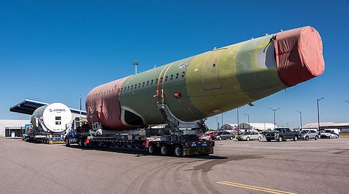 The Mobile, Ala., assembly plant was designed to manufacture the A319, A320, and A320 narrow-body aircraft.