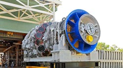 The GE H-class combined-cycle turbine is an air-cooled power plant that offers low-cost conversion of fuel to power, low operating costs, and reduced emissions.