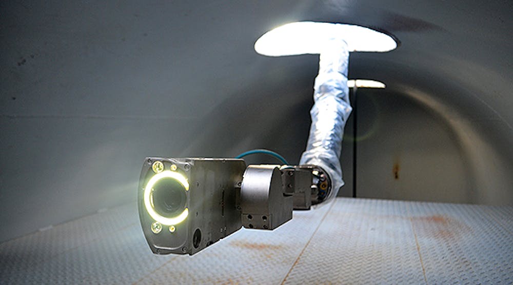 OC Robotics develops snake-arm robots for working in confined and hazardous spaces. They are guided by wire ropes, and controlled by proprietary software, to traverse cluttered environments and conduct activities such as inspection, fastening, and cleaning.