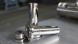 Electropolishing removes the outer surface skin of a component by positively charging the part and submerging it in an electrolytic bath to pull ions off the surface Electropolishing removes the outer surface skin of a component by positively charging the part and submerging it in an electrolytic bath to pull ions off the surface