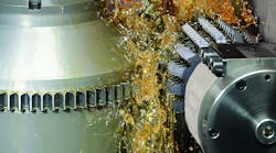 Liebherr will introduce the LC 280 gear-hobbing machine at EMO 2017. It is designed to machine gears and shafts with a workpiece diameter up to 280 mm and a shaft length up to 500 mm, with indexable carbide insert cutters.