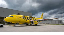 Spirit Airlines Airbus A320 Mobile, Ala.