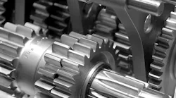 Heavy industrial gears - close-up