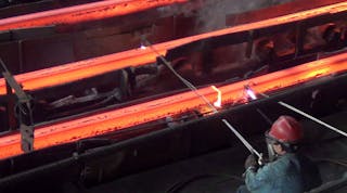 Billets, one of the most common products of raw steel production, are rolled into a range of commodity-grade and specialty bar, rod, and wire products.