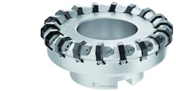 Recently Kennametal expanded its Mill 16 roughing tool portfolio with new cutter body styles, new insert geometries and grades, and a split case design for large-diameter bodies that reduce spindle bearing loads. Wedge style and screw-on style cutters in fine-, medium-, and coarse pitch cover all cast iron roughing and semi-finishing applications.