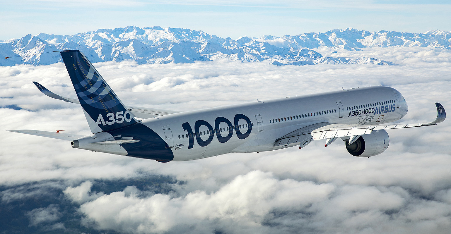 Airbus A350-1000 twin-engine wide-body jet