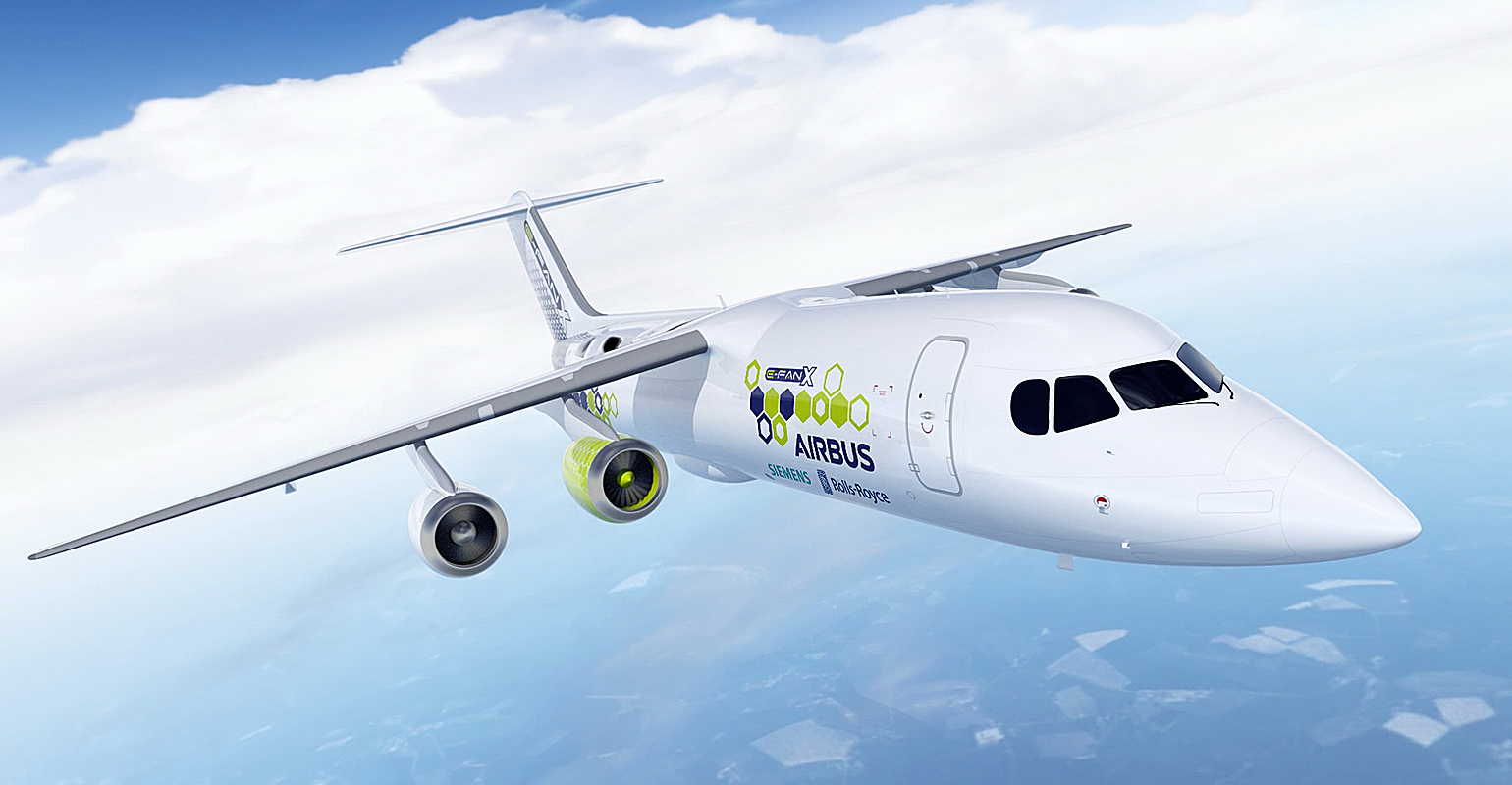 Airbus E Fan X hybrid-electric demonstrator aircraft