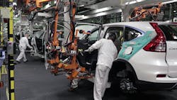 Honda CRV assembly line Honda CRV assembly line