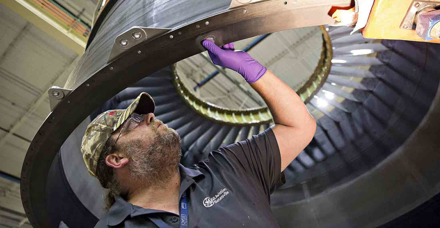GE Aviation engine maintenance