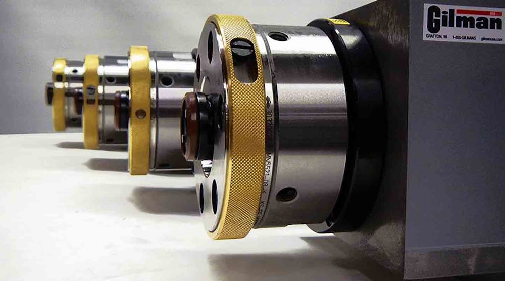 Gilman Precision offers &ldquo;Spindle R&amp;R,&rdquo; a service that that holds repaired spindles in stock for manufacturers for up to 12 months, to reduce on-site inventories.