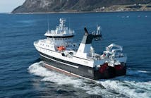 The Holm&oslash;y is a 69-m commercial fishing trawler, designed and built by Rolls-Royce and powered by a nine-cylinder 5,400-kW Bergen B33:45 engine. The ship also can operate in diesel-electric mode using diesel gen-sets to provide propulsion power.