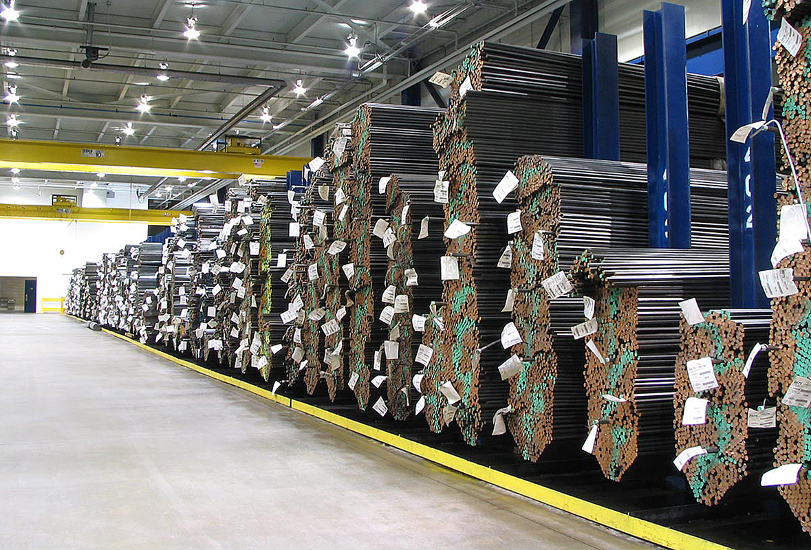 Steel bars inventory