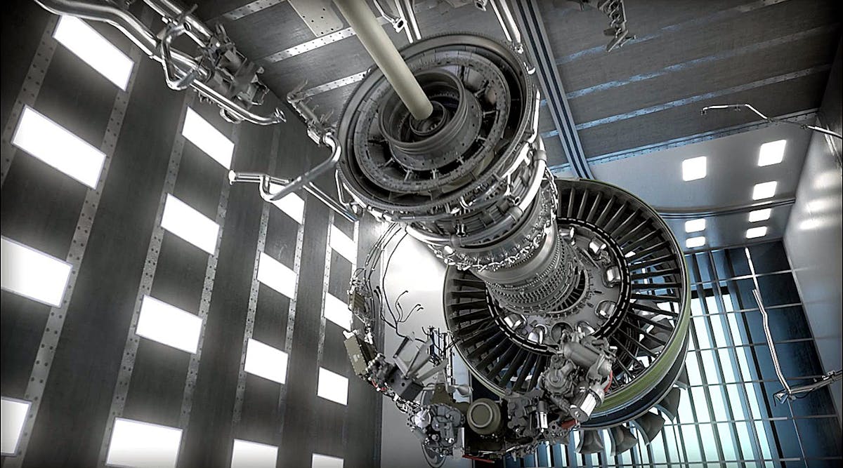 The GE9X is a high-bypass turbofan engine developed specifically for Boeing&rsquo;s 777X twin-engine aircraft. According to GE Aviation, it will have 134-in. diameter front fan, with a composite fan case and 16 carbon fiber-composite fan blades.