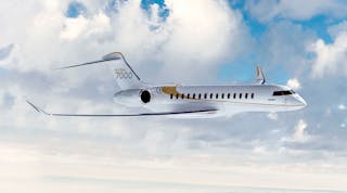 The Global 7000 and Global 8000 are ultra-long-range business jets being developed by Bombardier Business Aircraft. The Global 7000 is proceeding now through its flight test program, with a commercial introduction scheduled for later this year.