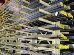 steel bars in storage racks steel bars in storage racks