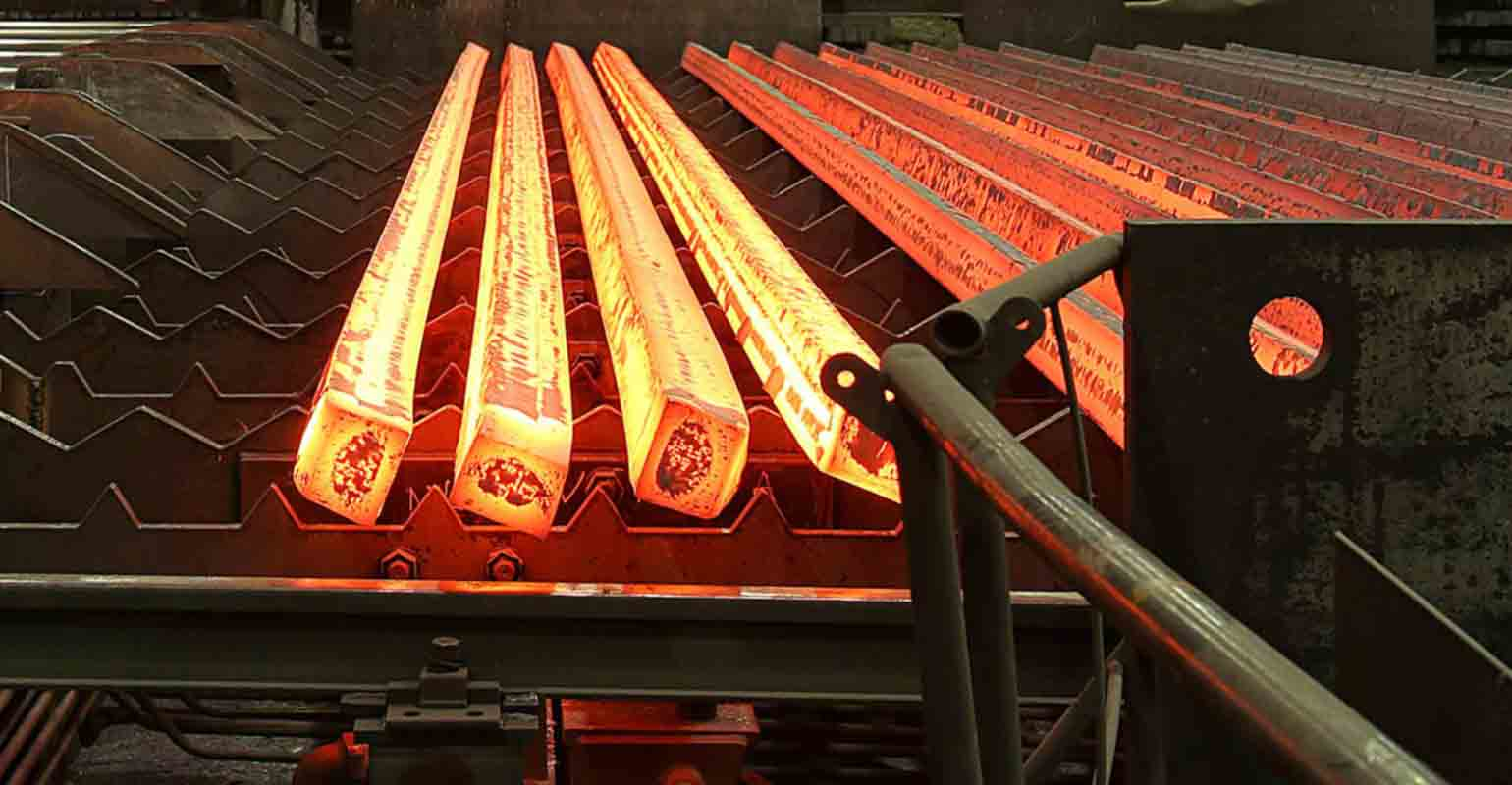 billet caster run-out walking bed