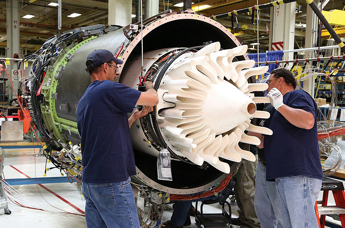 LEAP-1B engine CMC high-pressure turbine section