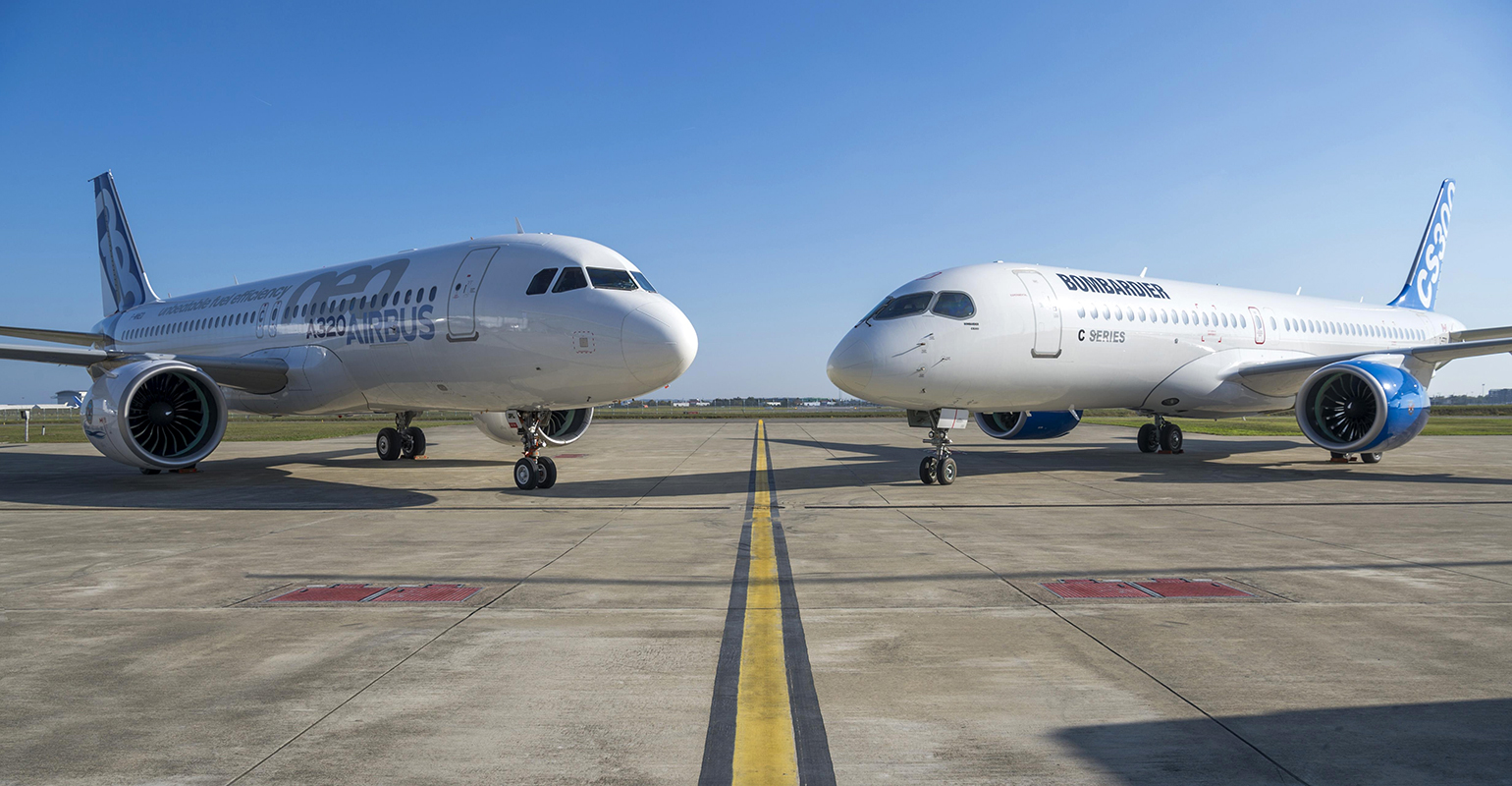 A320 jet, CSeries jet head to head