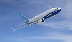 Boeing 737 MAX 7 new blue colors Boeing 737 MAX 7 new blue colors