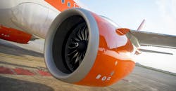 The nacelle for an A320neo, the &apos;re-engined&apos; option of Airbus&rsquo; narrow-body twin-engine jet. MRA is the sole supplier of nacelles for the A320neos using CFM International&rsquo;s LEAP-1A engines.