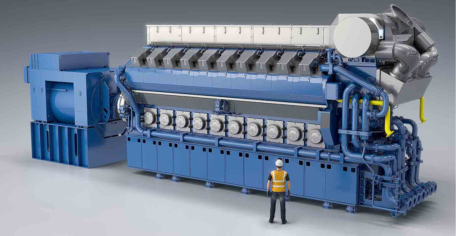 Rolls-Royce B3645V20 gas engine