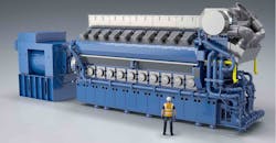 Rolls-Royce B3645V20 gas engine Rolls-Royce B3645V20 gas engine