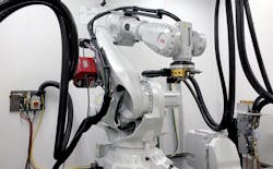 Lockheed robot w/metal laser 3DP Lockheed robot w/metal laser 3DP