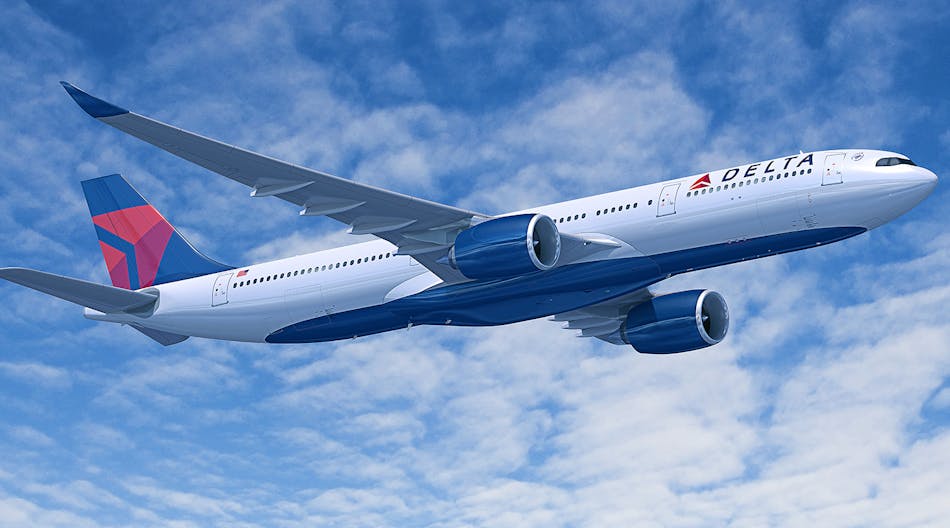 Delta Air Lines currently has 35 additional Airbus A330-900 widebody aircraft on order.