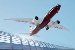 Boeing 777X overhead Boeing 777X overhead