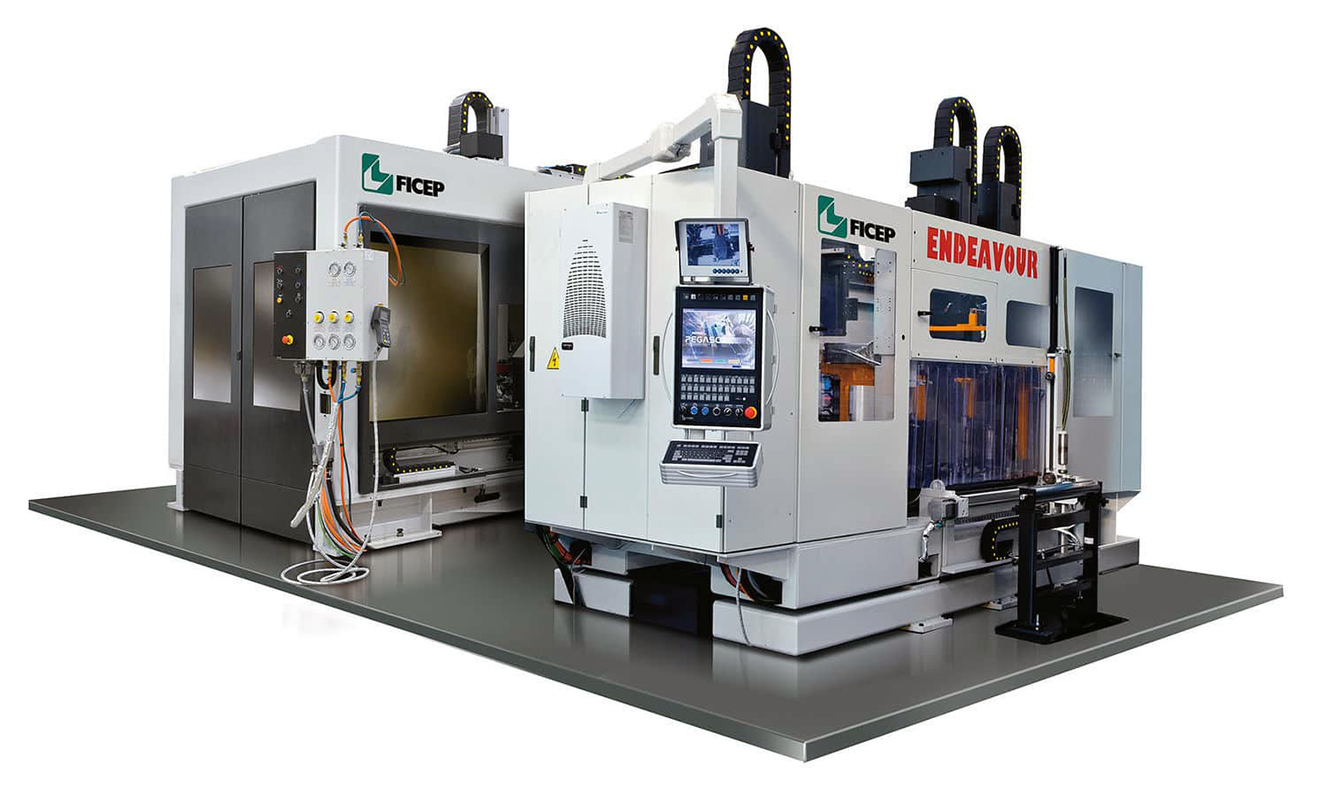 FICEP Endeavour multi-spindle CNC drilling line