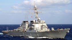 The DDG 51 guided-missile destroyers, known as the Arleigh Burke-class of destroyers after the first ship in the series, are designed to function with the Aegis Combat System and SPY-1D multifunction passive electronically scanned array radar.
