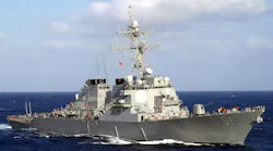 USN DDG 51 Arleigh Burke guided missle destroyer