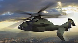 A concept image of the SB&gt;1 DEFIANT&trade;, being developed for the U.S. Army&apos;s joint multi-role technology demonstration program. It reportedly flies at twice the speed and range of today&apos;s conventional helicopters, with advanced agility and maneuverability.