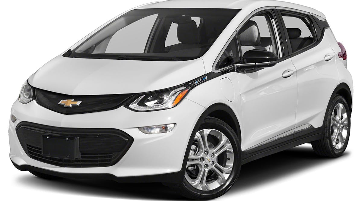 The 2019 Chevrolet Bolt EV is a five-passenger, front-wheel drive battery electric vehicle with a sticker price of $36,620-41,020.