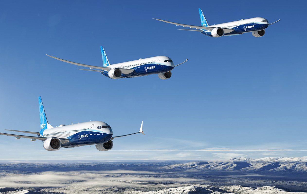 three 737 MAX jets