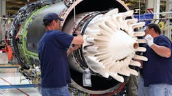 The GE Passport is a turbofan engine and selected to power the Bombardier Global 7000/8000 business jet series, and described as a smaller-scale CFM LEAP engine. Assembly operations for the Passport engines is ramping at GE Aviation at Strother, Kan.