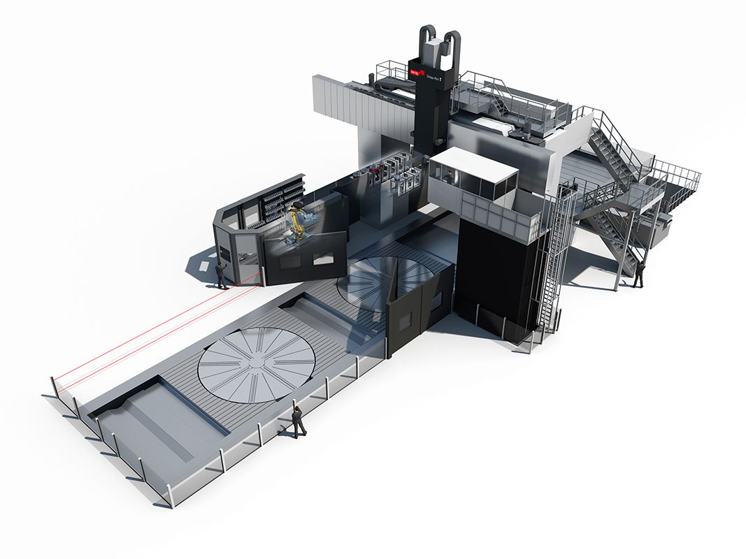 Droop+Rein T portal machining center from Starrag