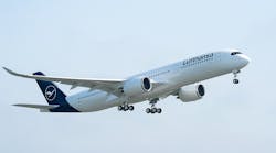 The twin-engine A350 XWB carries 300-400 passengers on routes up to 9,700 nm. Lufthansa is the largest operator of Airbus jets, with 258 currently in service and 176 more on orders.
