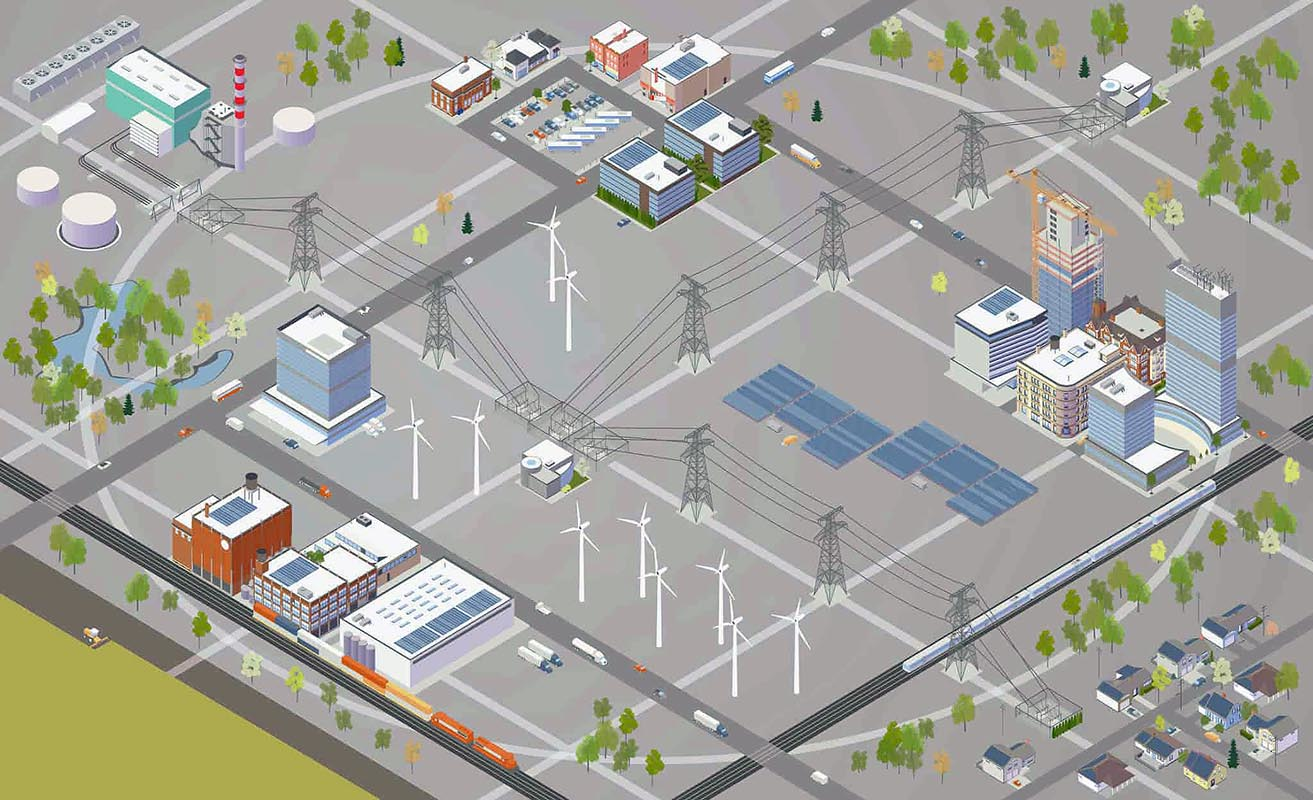 microgrid illustration
