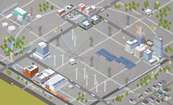 microgrid illustration microgrid illustration