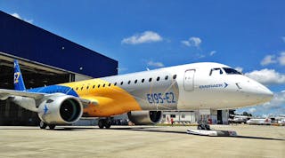The E195-E2 is the largest E-Jet E2 aircraft, following the redesign of the E-Jet narrow-body series and the previous introduction of the E190-E2.