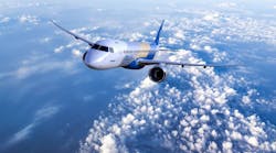 The Embraer E-Jet E2 series narrow-body aircraft are an updated version of the original E-Jet series, redesigned to improve specific fuel consumption, and powered by Pratt &amp; Whitney PW1000G geared-turbofan engines. The first variant entered service in 2018.
