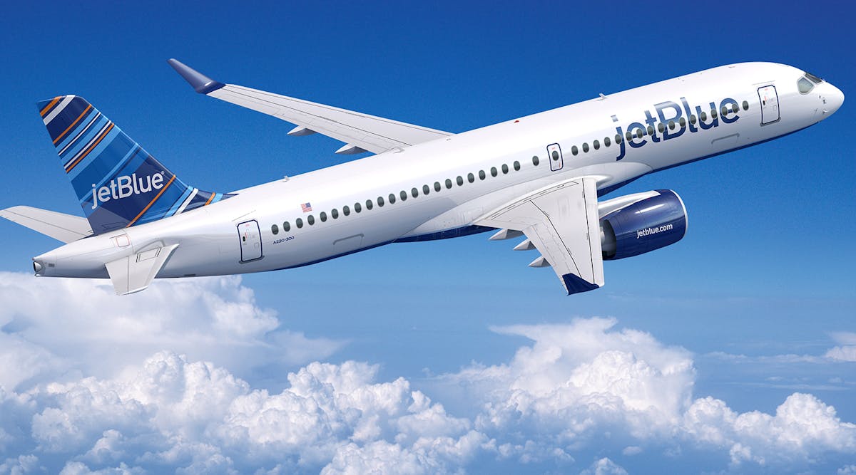 JetBlue Airways ordered 60 A220-300 aircraft, the larger model of the former Bombardier C-Series narrow-body platform. Airbus will produce the aircraft at a new U.S. assembly plant in Mobile, Ala.